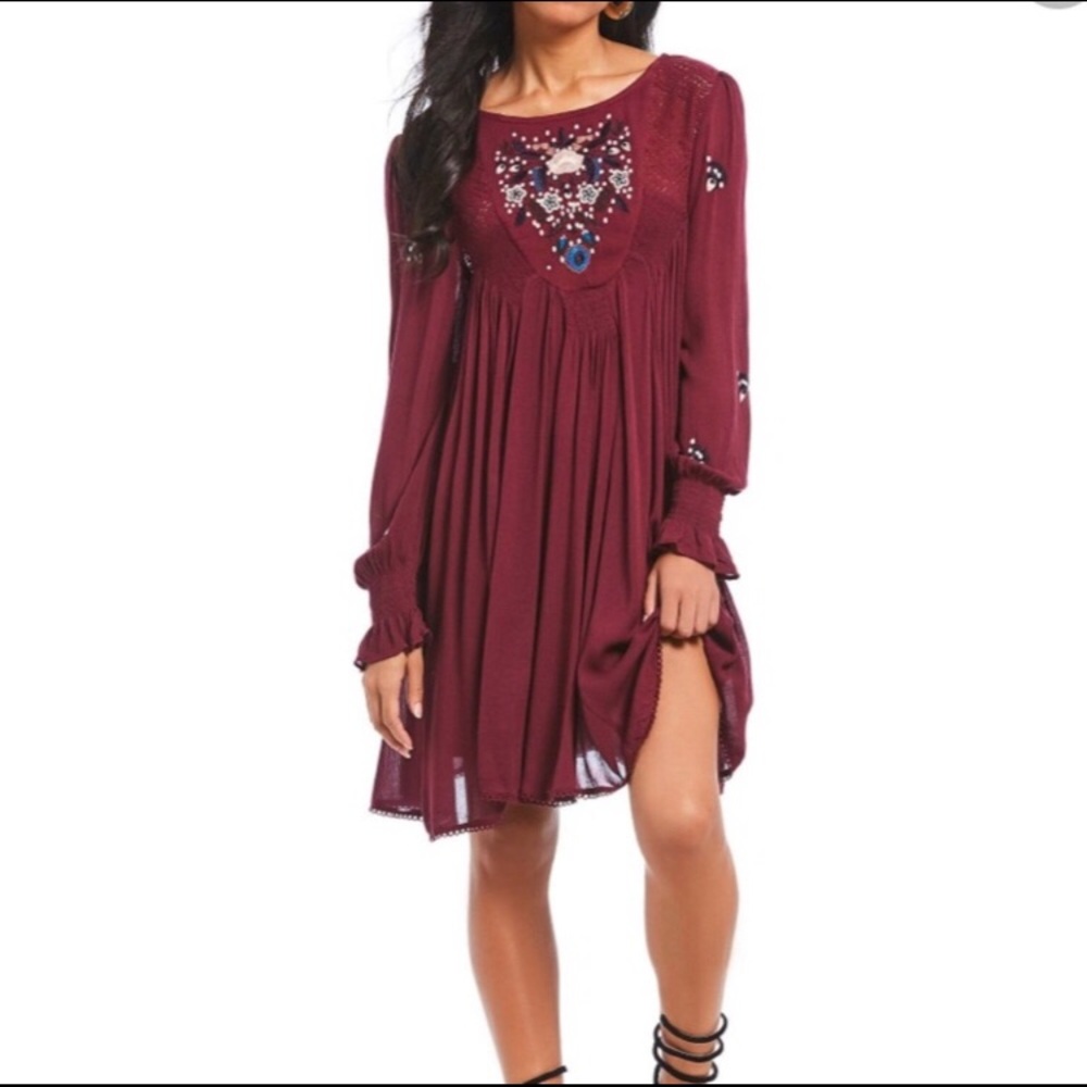 Free People | Mohave Embroidered Mini Dress